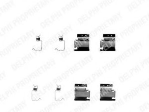 Set accesorii placute frana FORD TRANSIT CUSTOM caroserie (2012 - 2016) DELPHI LX0313