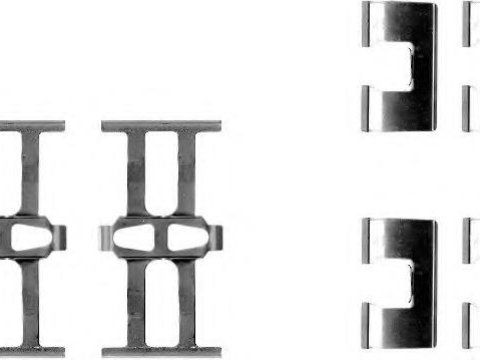 Set accesorii, placute frana HONDA ACCORD Mk IV (CB), HONDA ACCORD Mk IV cupe (CB, CC), HONDA LEGEND cupe (KA3) - HELLA PAGID 8DZ 355 202-321
