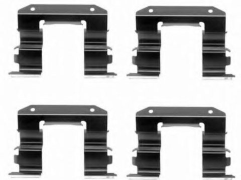 Set accesorii, placute frana HYUNDAI LANTRA (J-1), HYUNDAI SONATA (Y-2), HYUNDAI SONATA Mk II (Y-3) - HELLA PAGID 8DZ 355 202-511