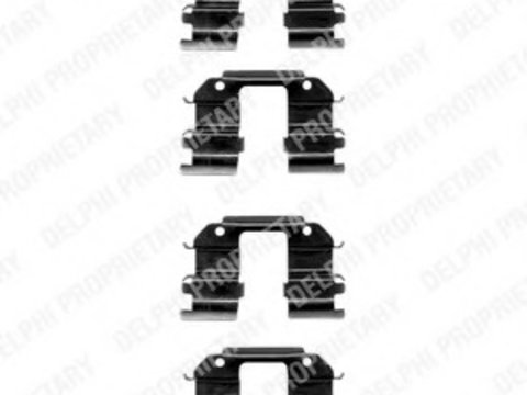 Set accesorii placute frana LX0372 DELPHI pentru Daewoo Lanos Daewoo Matiz Chevrolet Matiz Chevrolet Spark