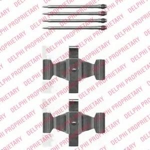 Set accesorii, placute frana MERCEDES-BENZ SL (R129), MERCEDES-BENZ M-CLASS (W163), MERCEDES-BENZ S-CLASS limuzina (W220) - DELPHI LX0464