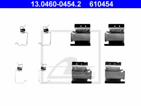 Set accesorii, placute frana PEUGEOT 206 CC (2D) (2000 - 2016) ATE 13.0460-0454.2