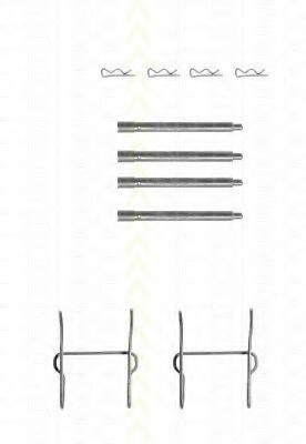 Set accesorii, placute frana PEUGEOT 605 limuzina (6B), PEUGEOT 406 limuzina (8B), MERCEDES-BENZ VITO bus (638) - TRISCAN 8105 281590