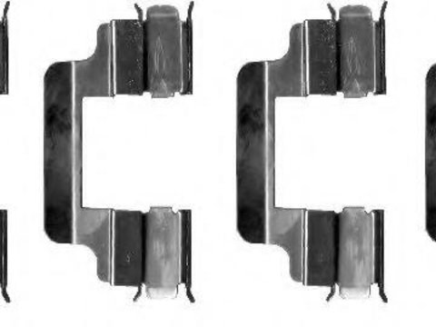 Set accesorii, placute frana PEUGEOT 806 (221), Citroen SYNERGIE (22, U6), FIAT ULYSSE (220) - HELLA PAGID 8DZ 355 202-701