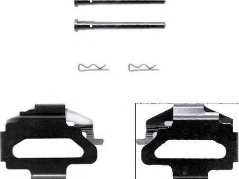 Set accesorii, placute frana PEUGEOT 806 (221), Citroen XANTIA (X1), FORD ESCORT Mk V (GAL) - TEXTAR 82030200