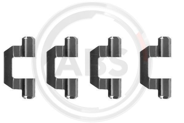 Set accesorii, placute frana punte fata (1077Q ABS) MITSUBISHI