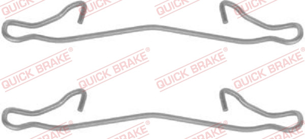 Set accesorii, placute frana punte fata (1091121 QBK) DACIA,FIAT,FORD,FORD ASIA / OCEANIA,KIA,LADA,LANCIA,MAZDA,OPEL,RENAULT,SMART,TOYOTA,VAUXHALL,VOLVO