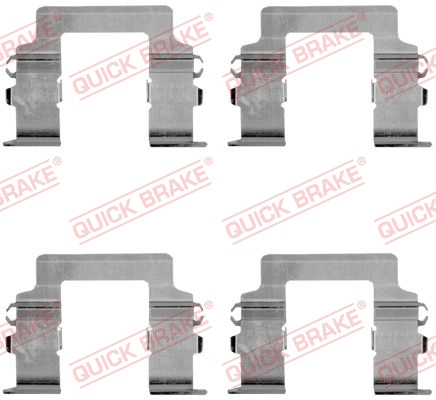 Set accesorii, placute frana punte fata (1091161 QBK) HYUNDAI,MITSUBISHI