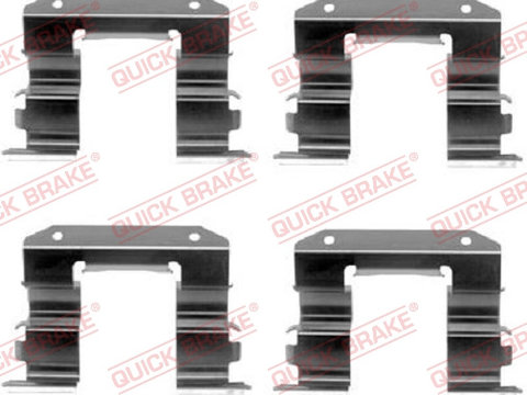 Set accesorii, placute frana punte fata (1091182 QBK) HYUNDAI,KIA,MITSUBISHI