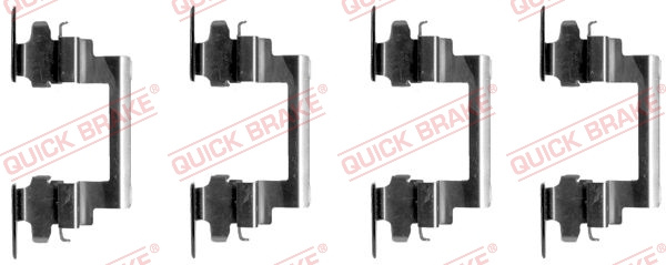 Set accesorii, placute frana punte fata (1091236 QBK) Citroen,JEEP,MITSUBISHI,PEUGEOT