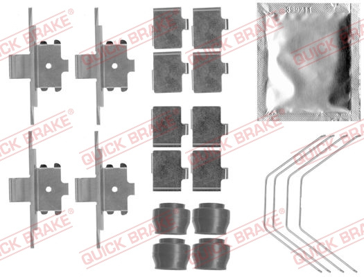 Set accesorii, placute frana punte fata (1091791 QBK) FORD,MAZDA
