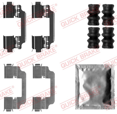 Set accesorii, placute frana punte fata (1091861 QBK) FORD