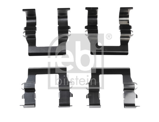 Set accesorii, placute frana punte fata (182727 FEBI BILSTEIN) Citroen,MITSUBISHI,PEUGEOT