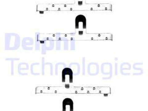 Set accesorii, placute frana punte fata (LX0071 DELPHI) SEAT,VW