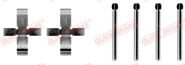 Set accesorii, placute frana puntea spate (1090905 QBK) ALFA ROMEO,BMW,DAF,OPEL,SAAB,TALBOT,VOLVO,VW