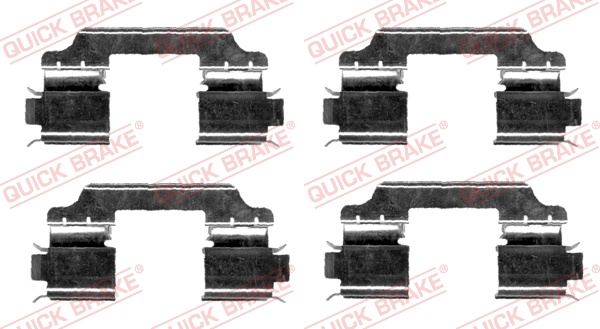Set accesorii, placute frana puntea spate (1091654 QBK) BMW,MERCEDES-BENZ