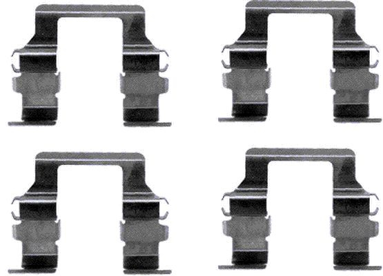 Set accesorii, placute frana puntea spate (82031400 TEXTAR) ACURA,HONDA,MITSUBISHI