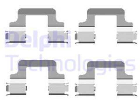 Set accesorii, placute frana puntea spate (LX0437 DLP) AUDI,FORD,SEAT,SKODA,VW