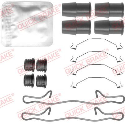 Set accesorii, placute frana QUICK BRAKE 109-0145 la masina VOLVO V90 II Cross Country (236) 2016 2017 2018 2019 2020 2021 2022 2023 2024 2025