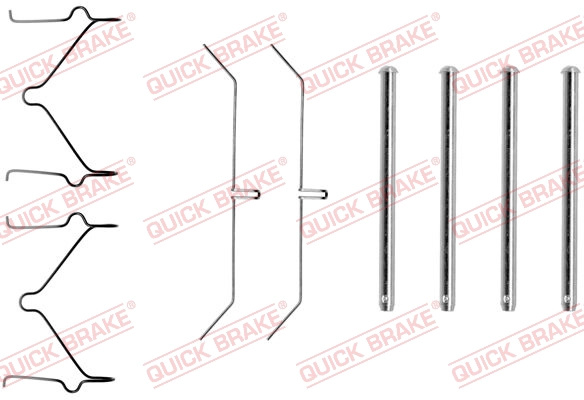 Set accesorii, placute frana QUICK BRAKE 109-1129 pentru TOYOTA HILUX VIII pick-up (_N1_) 2015-2025