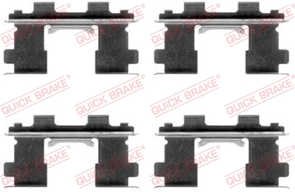 Set accesorii, placute frana QUICK BRAKE 109-1253 pentru SUZUKI GRAND VITARA I (FT, HT) 1998-2005