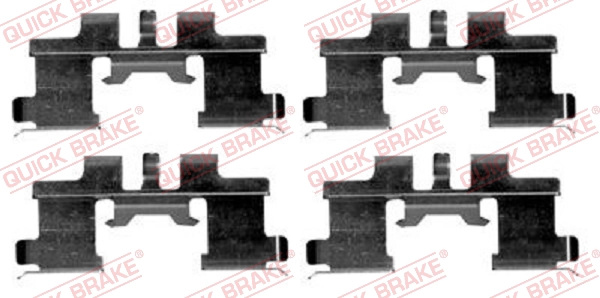 Set accesorii, placute frana QUICK BRAKE 109-1677 la masina SUZUKI IGNIS I (FH) 2000 2001 2002 2003 2004 2005