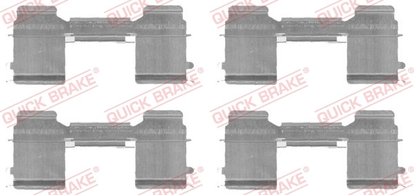 Set accesorii, placute frana QUICK BRAKE 109-1726 la masina NISSAN INTERSTAR platou / sasiu (X70) 2003 2004 2005 2006 2007 2008 2009 2010 2011
