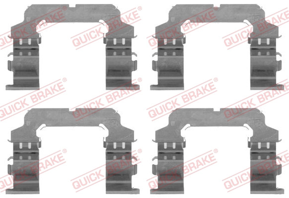 Set accesorii, placute frana QUICK BRAKE 109-1738 la NISSAN PATROL GR V Wagon (Y61) 2000 2001 2002 2003 2004 2005