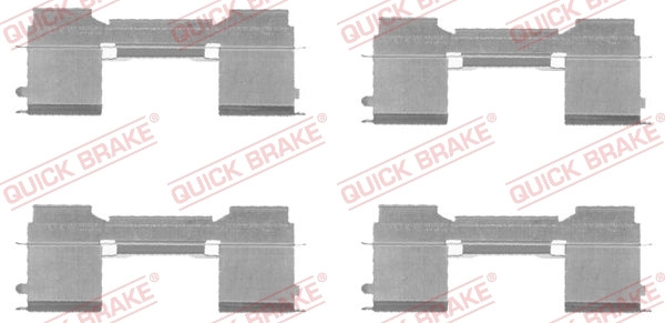 Set accesorii placute frana QUICK BRAKE FIAT DUCATO caroserie (250_) 2006-2025 - 109-1729