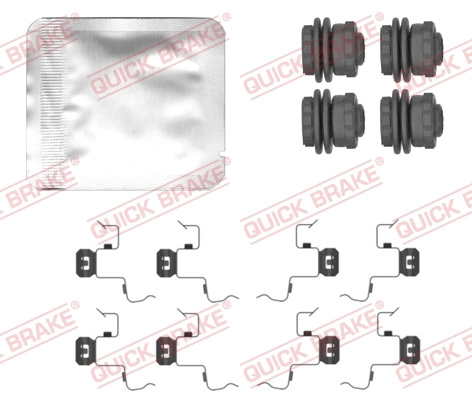 Set accesorii placute frana QUICK BRAKE TOYOTA C-HR (_X1_) 2016-2024 - 109-0156