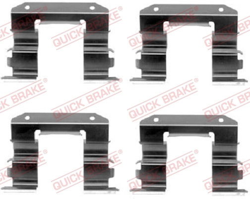 Set accesorii placute frana QUICK BRAKE MITSUBISHI GALLOPER (JK-01) 1998-2003 - 109-1182