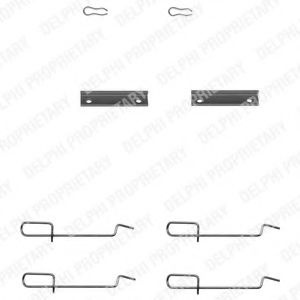 Set accesorii placute frana RENAULT CLIO   (B/C57_, 5/357_) (1990 - 1998) DELPHI LX0142
