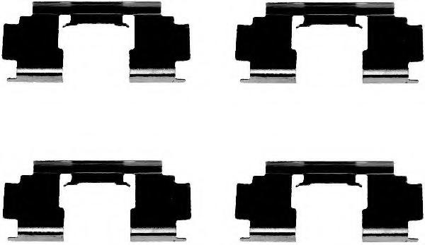 Set accesorii, placute frana ROVER 400 (XW), ROVER 400 Tourer (XW), ROVER 800 hatchback (XS) - HELLA PAGID 8DZ 355 202-991