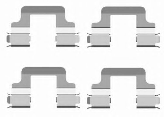 Set accesorii placute frana SKODA SUPERB (3T4) (2008 - 2015) Textar 82502000