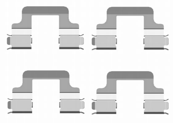 Set accesorii, placute frana TEXTAR 82502000 compatibil cu VW GOLF VI (5K1) 2009 2010 2011 2012 2013 2014