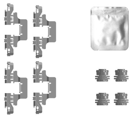 Set accesorii, placute frana TEXTAR 82557800 model AUDI A5 Cabriolet (F57, F5E) 2019 2020 2021 2022 2023 2024 2025