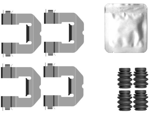 Set accesorii, placute frana TEXTAR 82559400 pentru BMW 2 cupe (G42, G87) 2021-2025