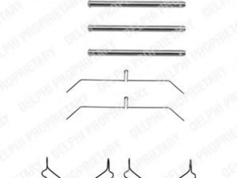 Set accesorii, placute frana TOYOTA LAND CRUISER (LJ12, KZJ12, TRJ12, KDJ12, GRJ12) (2002 - 2009) DELPHI LX0145 piesa NOUA