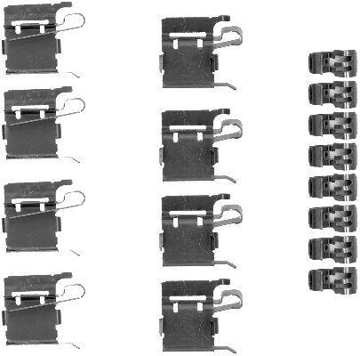 Set accesorii placute frana # Toyota Prius 2011 20