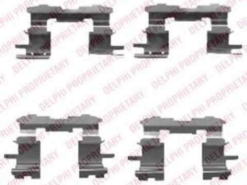 Set accesorii, placute frana TOYOTA VITZ (SCP1_, NLP1_, NCP1_), TOYOTA CELICA (ZZT23_), TOYOTA PRIUS limuzina (NHW11_) - DELPHI LX0447