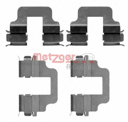 Set accesorii, placute frana VOLVO V70 Mk II (SW), VOLVO S80 II limuzina (AS), FORD GALAXY (WA6) - METZGER 109-1712