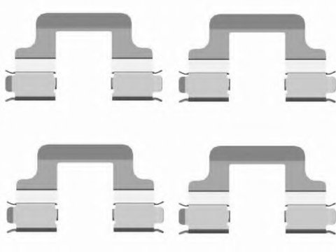 Set accesorii placute frana VW GOLF 6 Cabriolet (517) (2011 - 2016) Textar 82502000