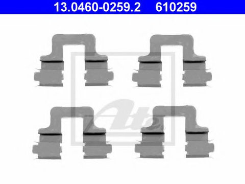 Set accesorii placute frana VW TOURAN (1T1, 1T2) (2003 - 2010) ATE 13.0460-0259.2