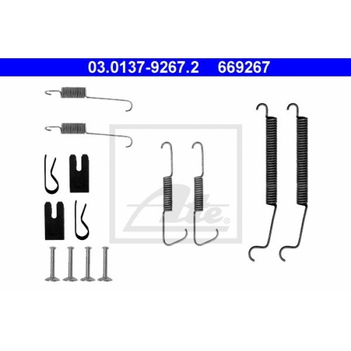 Set accesorii reparatie saboti frana Ate 030137926