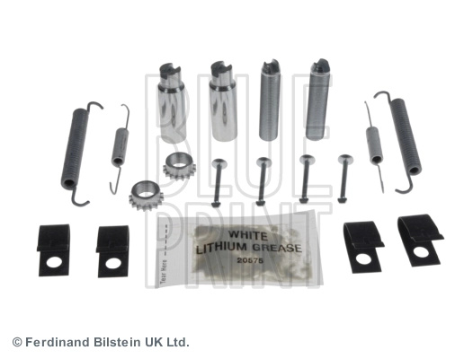 Set accesorii, sabot de frana BLUE PRINT ADA1041505 montare puntea spate se potriveste la JEEP GRAND CHEROKEE III (WH, WK) 2005 2006 2007 2008 2009 2010