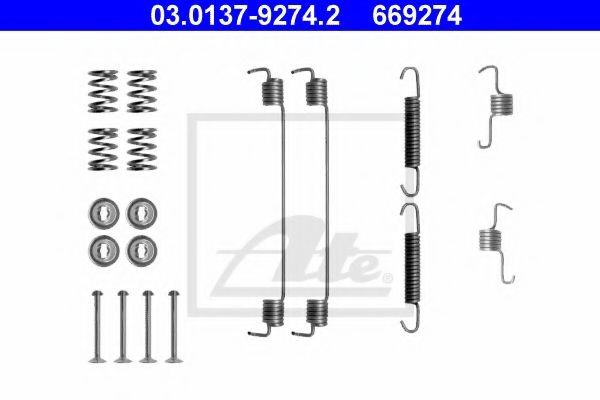 Set accesorii, sabot de frana DACIA LOGAN MCV II (