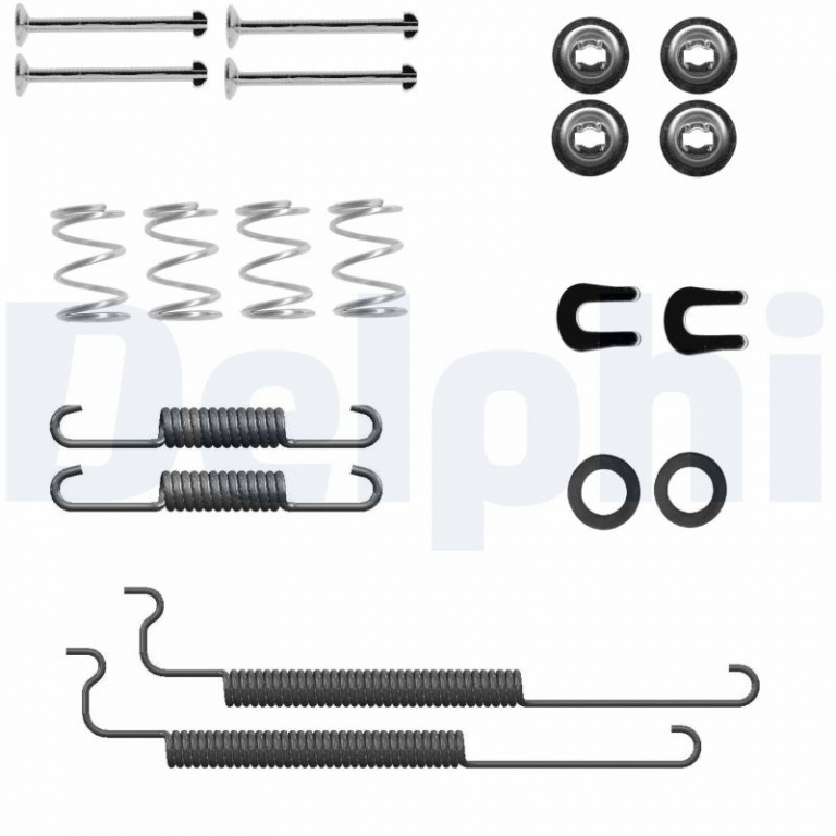 Set accesorii, sabot de frana DELPHI LY1443 compatibil cu CHEVROLET CRUZE hatchback (J405) 2017 2018 2019 2020 2021 2022