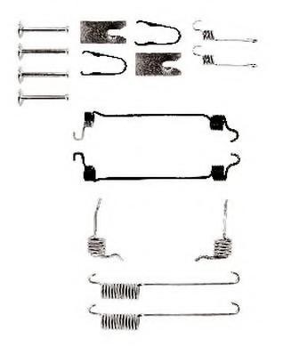 Set accesorii, sabot de frana FORD ESCORT Mk VI Cabriolet (ALL), FORD ESCORT Mk VI limuzina (GAL), FORD FIESTA Mk III (GFJ) - JURID 771286J