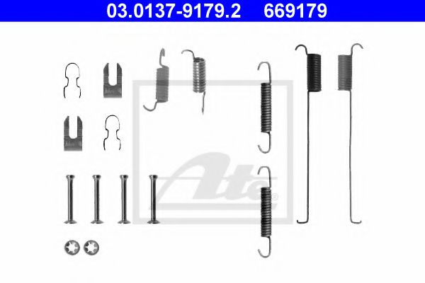 Set accesorii, sabot de frana FORD FIESTA Mk IV (JA_, JB_) (1995 - 2002) ATE 03.0137-9179.2
