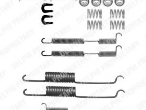 Set accesorii sabot de frana LY1092 DELPHI pentru Ford Granada Ford Cortina Ford Taunus Renault Trafic Ford Consul Hyundai Grace Hyundai H Hyundai H100 Mitsubishi Coltrodeo Mitsubishi L Mitsubishi Strada Mitsubishi Triton Renault Master